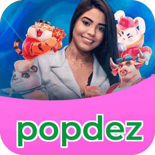 Plataforma popdez mostrando interface moderna, jogos certificados e recursos de segurança licenciados